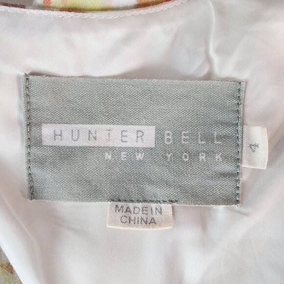 Hunter Bell New York Womens 4 Dress Kukka Tea Dress Abstract Floral Multicolor A - Picture 7 of 10